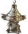 Islamic Huge Antique Silver Brazier W Crescent Moon Finial For Sale - Image 3 of 5