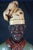 Mid 20th Century Mid 20th Century Monumental Life Size French Carved Folk Art Restaurant Chef Baker Statue 87" For Sale - Image 5 of 12