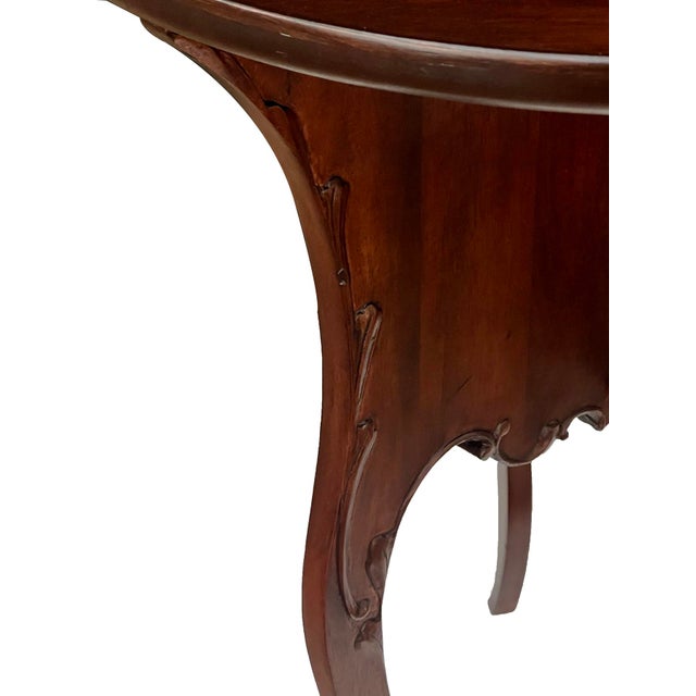 Art Nouveau Style Mahogany Circular Side/Drinks Table For Sale In San Francisco - Image 6 of 8