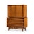 Mid-Century Modern Young Manufacturing Mid Century Walnut Curved Highboy Dresser For Sale - Image 3 of 9
