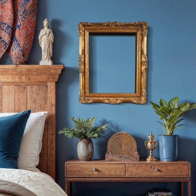 1930s Vintage Italian Carved and Gilded Frame, 1930 For Sale - Image 5 of 15