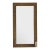 Contemporary Large Ribbed Metal Mirrors, a Pair For Sale