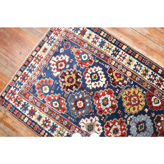 19th Century Shirvan Caucasian Tribal Runner - 3'3" x 12'6" For Sale In New York - Image 6 of 10