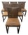 Henredon Acquisitions Wove Leather Strap Dining Chairs Set of 6 For Sale