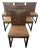 Henredon Acquisitions Woven Leather Strap Dining Chairs Set of 6 For Sale
