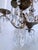 1920s Vintage Spanish Chandelier With Crystal Prisms For Sale - Image 11 of 15