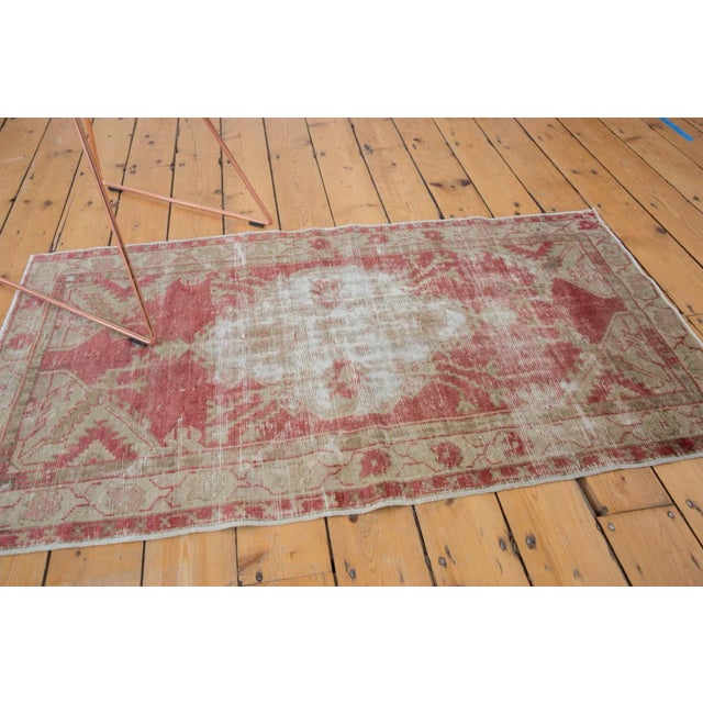 Raspberry Red Vintage Distressed Oushak Rug - 2'6" X 4'8" For Sale - Image 8 of 13