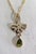 Mid-Century 9 Carat Yellow Gold Celtic Knot Peridot Pendant and Chain For Sale - Image 10 of 14