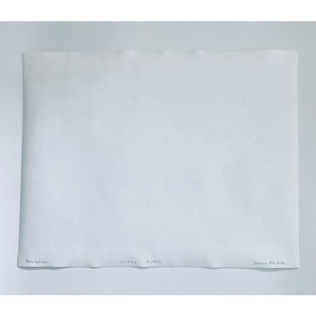 Gray Susan Hacker, Vintage Silver Gelatin Print Photo Israel Museum Sculpture Jerusalem Photograph, 1983 For Sale - Image 8 of 9