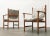 Two large chairs with a special cover based on a design by kurt østervig from the 60s. a design that convinces with its...