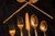 Gold Vintage Stanley Roberts Gold Bamboo Flatware Service for 8 With Serving Spoons - 42 Pieces For Sale - Image 8 of 12