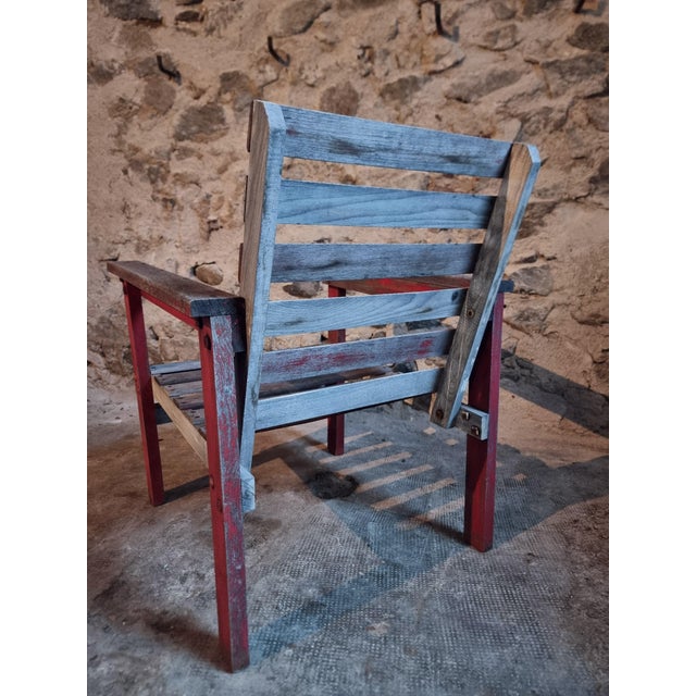 French Lounge Chairs in Beech and Chestnut, 1930s, Set of 5 For Sale - Image 11 of 18