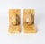 Art Deco Yellow Marble Bookends, 1930s, Set of 2 For Sale - Image 6 of 9