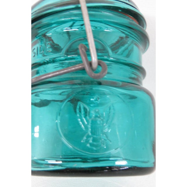 Ball Ideal Bicentennial Eagle Mason Jar With Lid 1976 Vintage Blue Teal 4715b For Sale - Image 16 of 18
