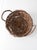 Brown Vintage Handwoven Vine Basket With Handles For Sale - Image 8 of 14