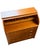 1960s MCM Danish Teak Roll Top Desk With Original Keys For Sale - Image 4 of 8