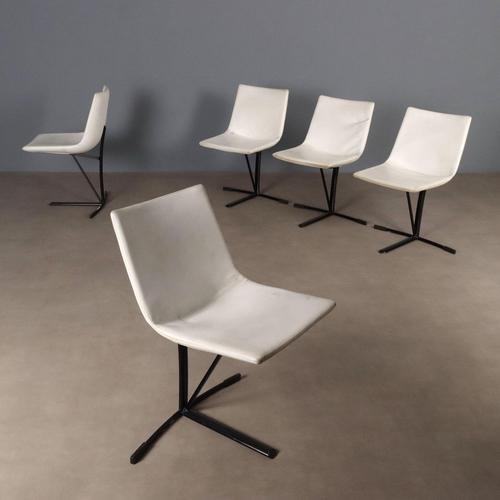 Vintage Chairs from Saporiti, 1960s, Set of 5 For Sale - Image 14 of 14