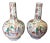 Vintage Chinese Gourd Form Famille Rose Vases - A Pair For Sale
