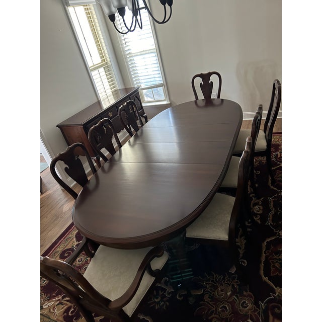Kincaid Dining Table and Chairs Set of 9 Chairish