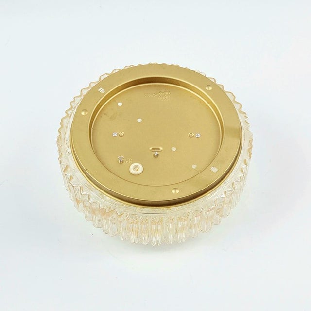 Gold Mid-Century Modern Amber Bubble Glass Wall Light by Helena Tynell for Limburg, Germany, 1970s For Sale - Image 8 of 12