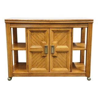Thomasville Furniture Sundance Collection Contemporary Mediterranean 84" Flip-Top Server Buffet 42821-510 For Sale