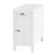 White Nora 12 in. W Rectangular Wood 1 Door Narrow End Table with Pull-Out Tray For Sale - Image 8 of 8