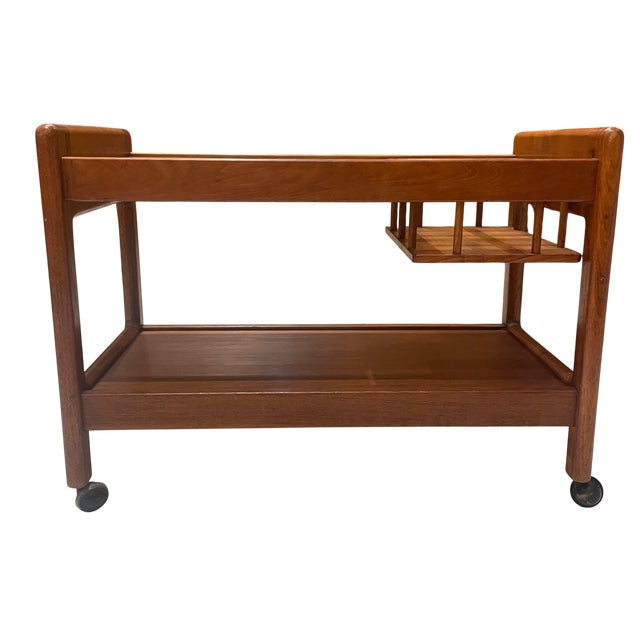 Scandinavian Teak Bar Cart, 1960s For Sale - Image 11 of 11