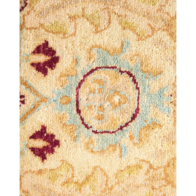 Traditional Mogul, One-of-a-Kind Hand-Knotted Area Rug in Ivory, 6' 1" x 8' 10" For Sale - Image 3 of 8