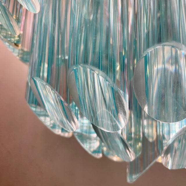 Striated Murano Glass Ceiling Lamp, 1980s For Sale - Image 6 of 12