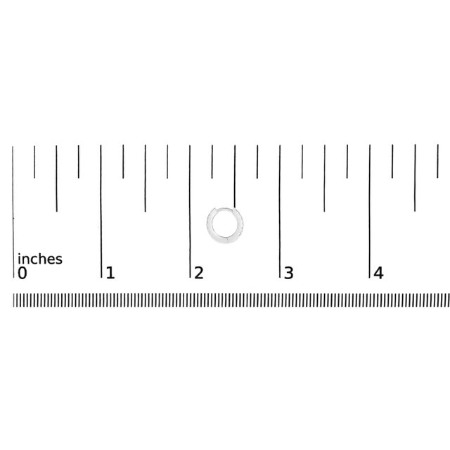 Early 21st Century 10K White Gold 1/4 Cttw Diamond Double Sided Huggie Hoop Earrings For Sale - Image 5 of 5