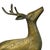 Hollywood Regency Set of 2 Mid Century Brass Deer Figurines, Buck & Doe For Sale - Image 3 of 15