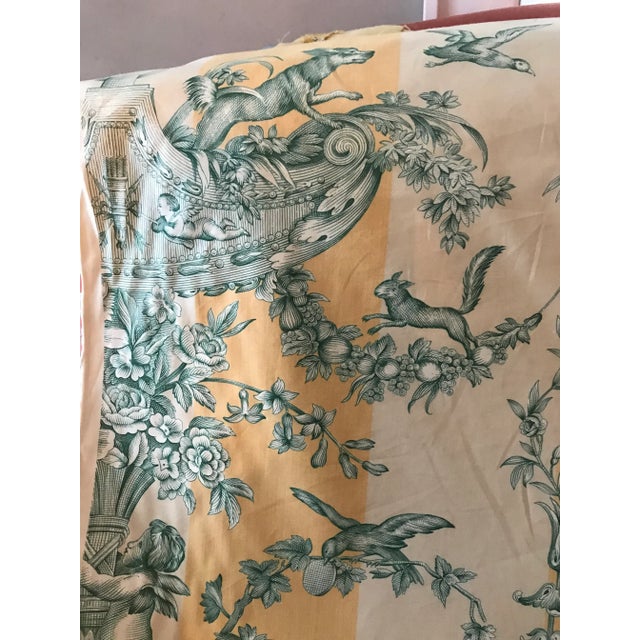 Yellow Scalamadre Cotton Toile Print Fabric- 20 Yards For Sale - Image 8 of 12