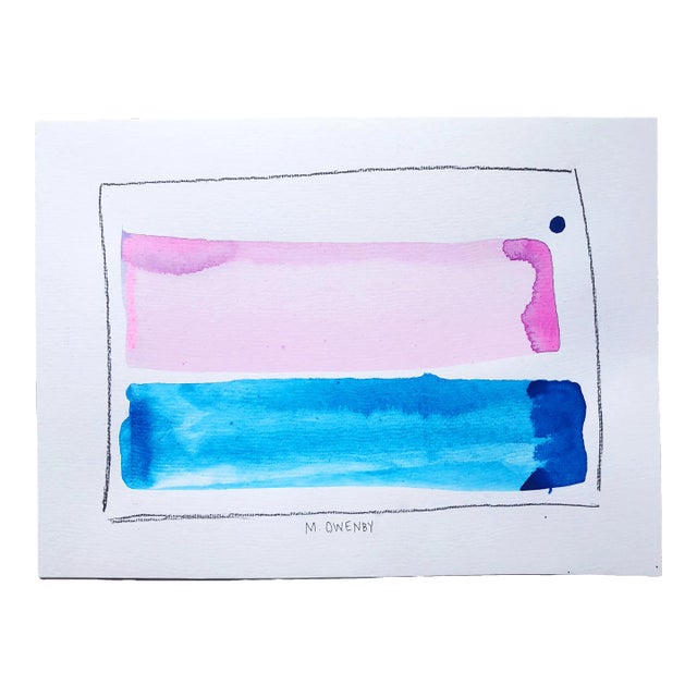 Transfer - Abstract Watercolor Painting by Michelle Owenby For Sale