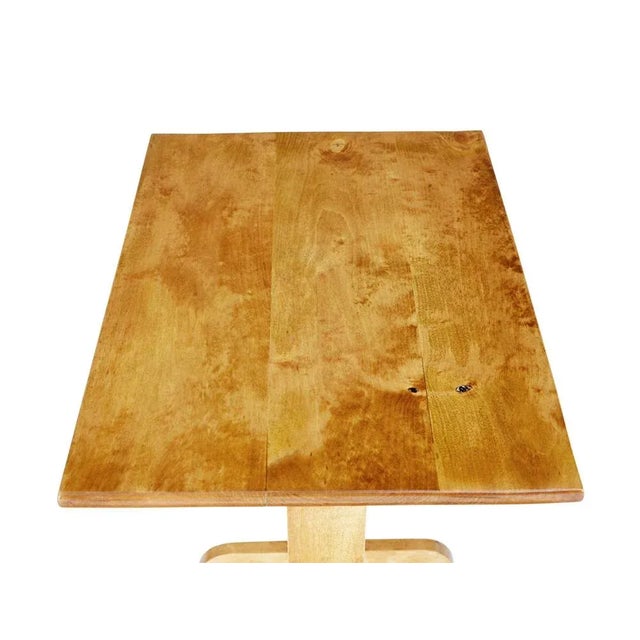 20th Century Swedish Birch Side Table For Sale - Image 4 of 8