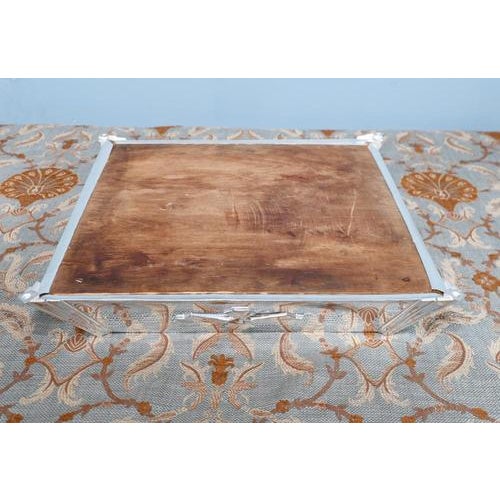 Art Deco Silver Plate Cake Stand, 1920 For Sale - Image 10 of 11