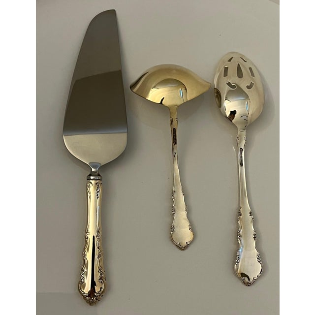 Vintage Reed & Barton Dresden Rose Silverplate Serving Utensils 3