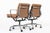 Metal Eames for Herman Miller Aluminum Group Office Chairs in Vegan Leather by Schumacher For Sale - Image 7 of 12