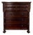 Antique American Empire Revival Mahogany Chest of Drawers With Turned Columns, C. 1900 For Sale