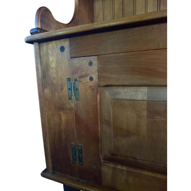 Antique American Baker’s Cabinet, Classical Wooden Cupboard For Sale - Image 10 of 12