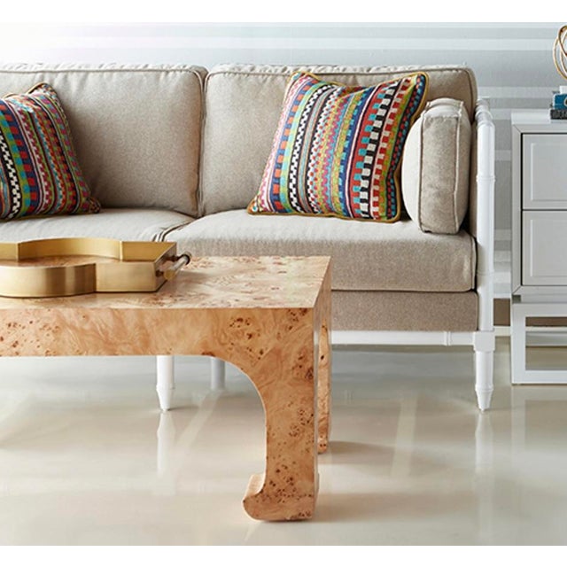 Burl Wood Coffee Table, Natural Finish. | Chairish