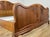 Vintage French Louis XVI Oak Double Bed Frame with Carved Headboard For Sale - Image 10 of 13