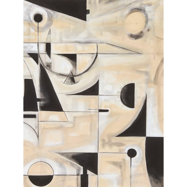 Abstract Late 20th Century Vestiges by Cesar Platero Acrylic on Canvas For Sale - Image 3 of 6