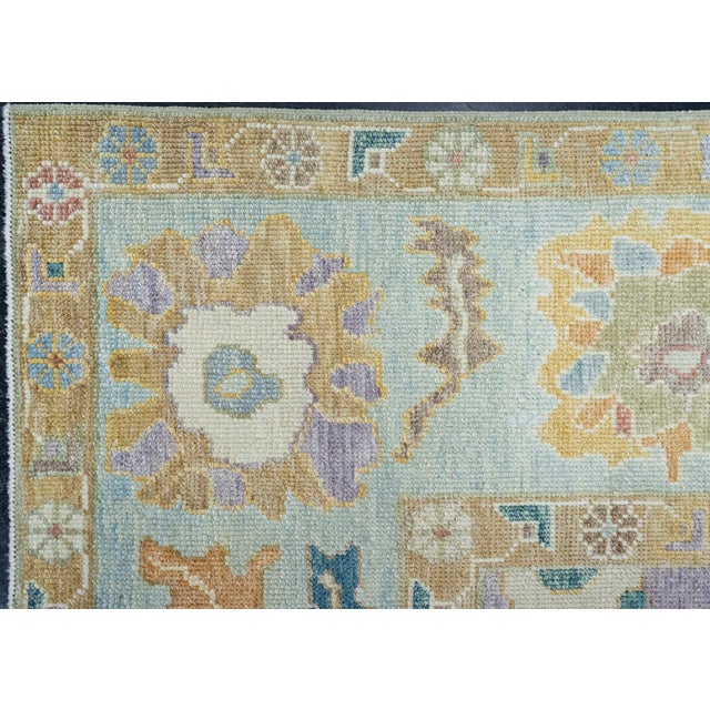 Early 21st Century Turkish Oushak Rug 9'3" x 12'7" #20389 For Sale - Image 5 of 8