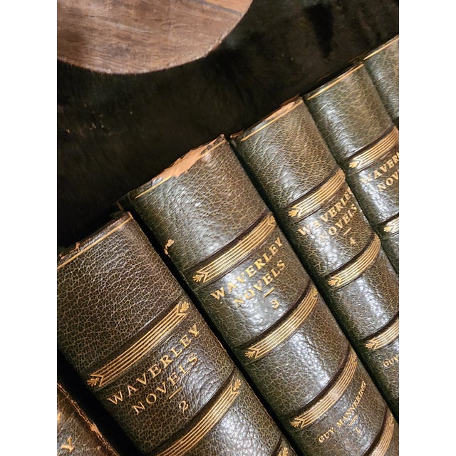 Antique Leather Bound Waverly Novels For Sale - Image 12 of 12