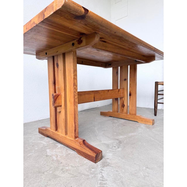 Vintage Dining Table in Pine, 1960s For Sale - Image 15 of 18