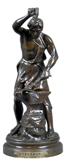 Gaudez, The Blacksmith, Late 19th Century, Bronze