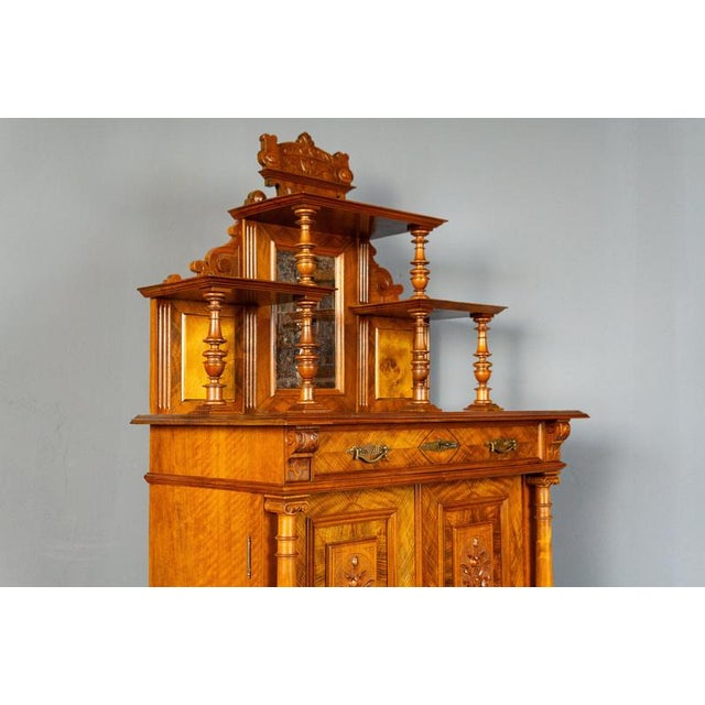 19th Century Wilhelminian Vertiko Cabinet For Sale - Image 5 of 18