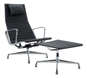 Set of Vintage Lounge Chair and Ottoman by Charles and Ray Eames for Vitra, 2000s