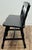 Mid 20th Century Vintage Black Early American Style Carved Wood Bench For Sale - Image 5 of 12