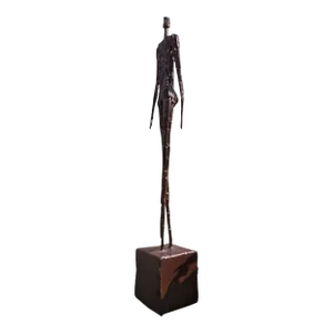 1970s Brutalist Metal Nail Man Figurative Sculpture